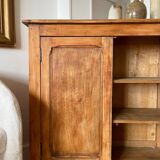 Old raw wood sideboard