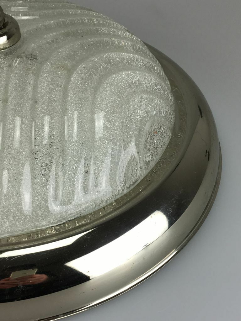 60s 70s lamp luminaire plafoniere flush mount glass space age design