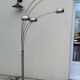 Lily of the valley floor lamp with 5 branches, vintage Italian design.