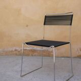 Black vintage scoubidou chair