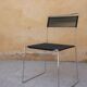 Chaise « scoubidou » vintage noire