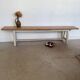 Vintage solid wood farmhouse bench