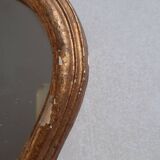 Miroir ancien bois doré