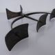 German Brutalist Iron Candleholder, 1960s