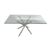 Beautiful glass dining table