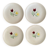 Salins "crocus" dessert plates.