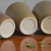 Set of 6 stoneware glasses from Digoin.