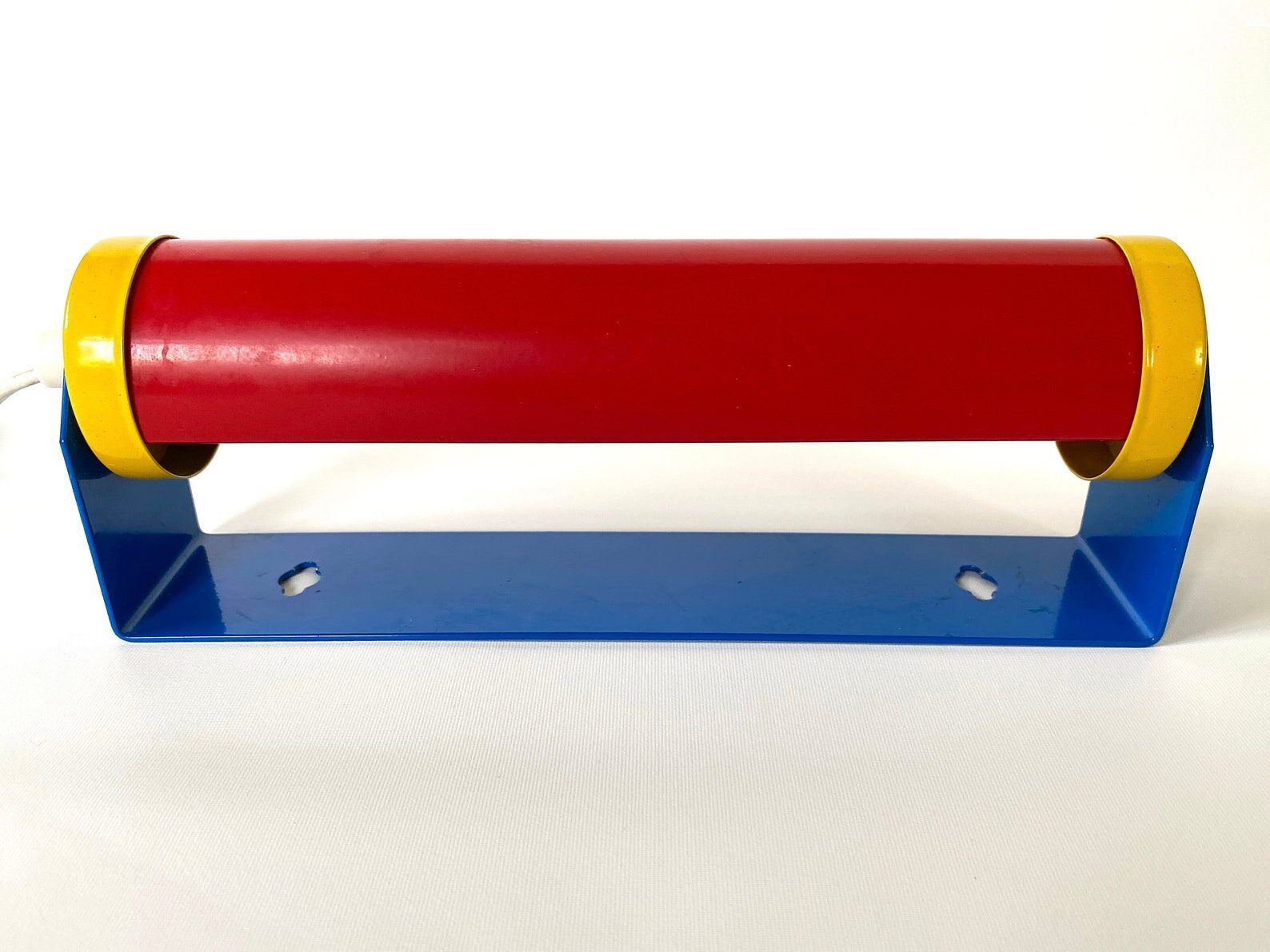 Vintage Memphis bed lamp / wall sconce. 80s G&G lighting, primary colors