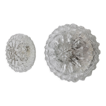 Pair of Bubbles sconces by Limburg, blown glass, Germany, 1960