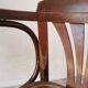Chaise de salle à manger vintage en bois courbé : fauteuil style Thonet du milieu du siècle