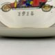 Vintage dessert service in earthenware, signed Jacques Charmoz - Val d'Or GIEN - 1950s