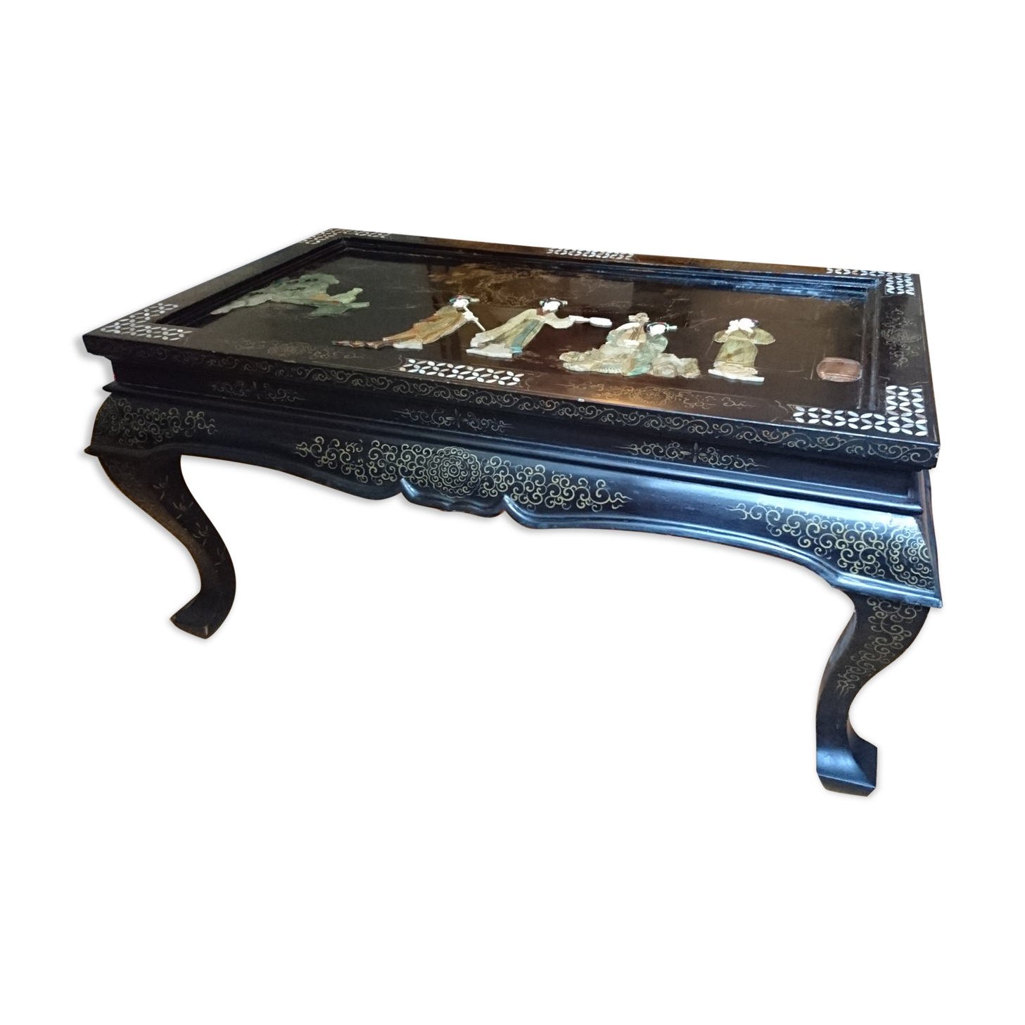 Chinese lacquered coffee table