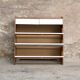 Furniture shoes, teak revamps white blue