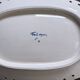 Oval dish with Desvres Fourmaintraux Rouen decoration