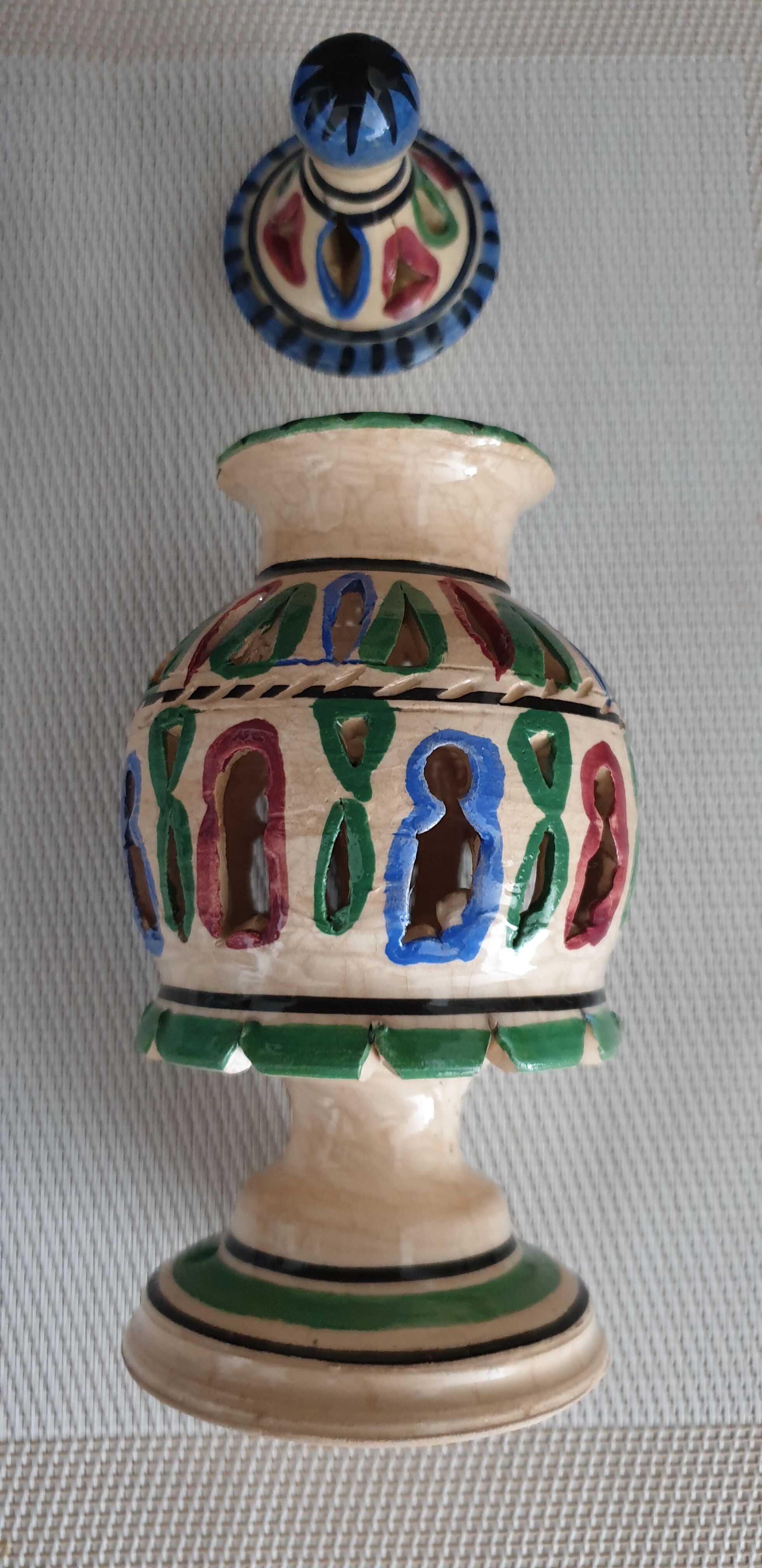 Oriental ceramic lamp foot to equip