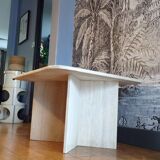 Square travertine coffee table 70x70cm