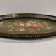 Oval tray in painted sheet metal Napoleon III