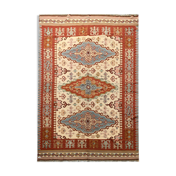 Kilim serbe oriental fait main, fait main- 180x300cm