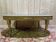 Table basse ovale pieds biches et marbre style Empire