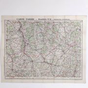 Carte ancienne Bourgogne édition Taride 1920
