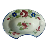 Plat a barbe barbier en faience de st clement fin 19 eme