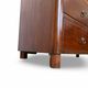 Italian art deco burl walnut chest of drawers, 1850s.