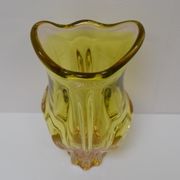 Vintage metallurgical glass vase designed by Josef Hospodka for Chribska, 1960s