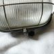 Wall lamp porthole lamp metal glass streaked grid vintage industrial design