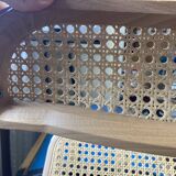 Plia chairs by Castelli in wood and cane.