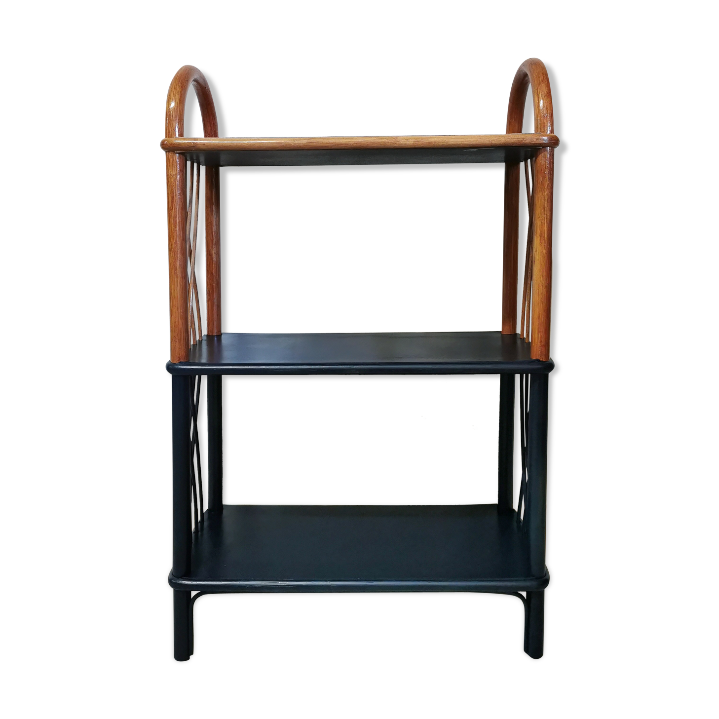 Rattan shelf