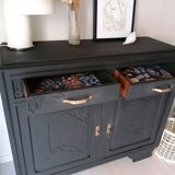 Sideboard painted in anthracite gray