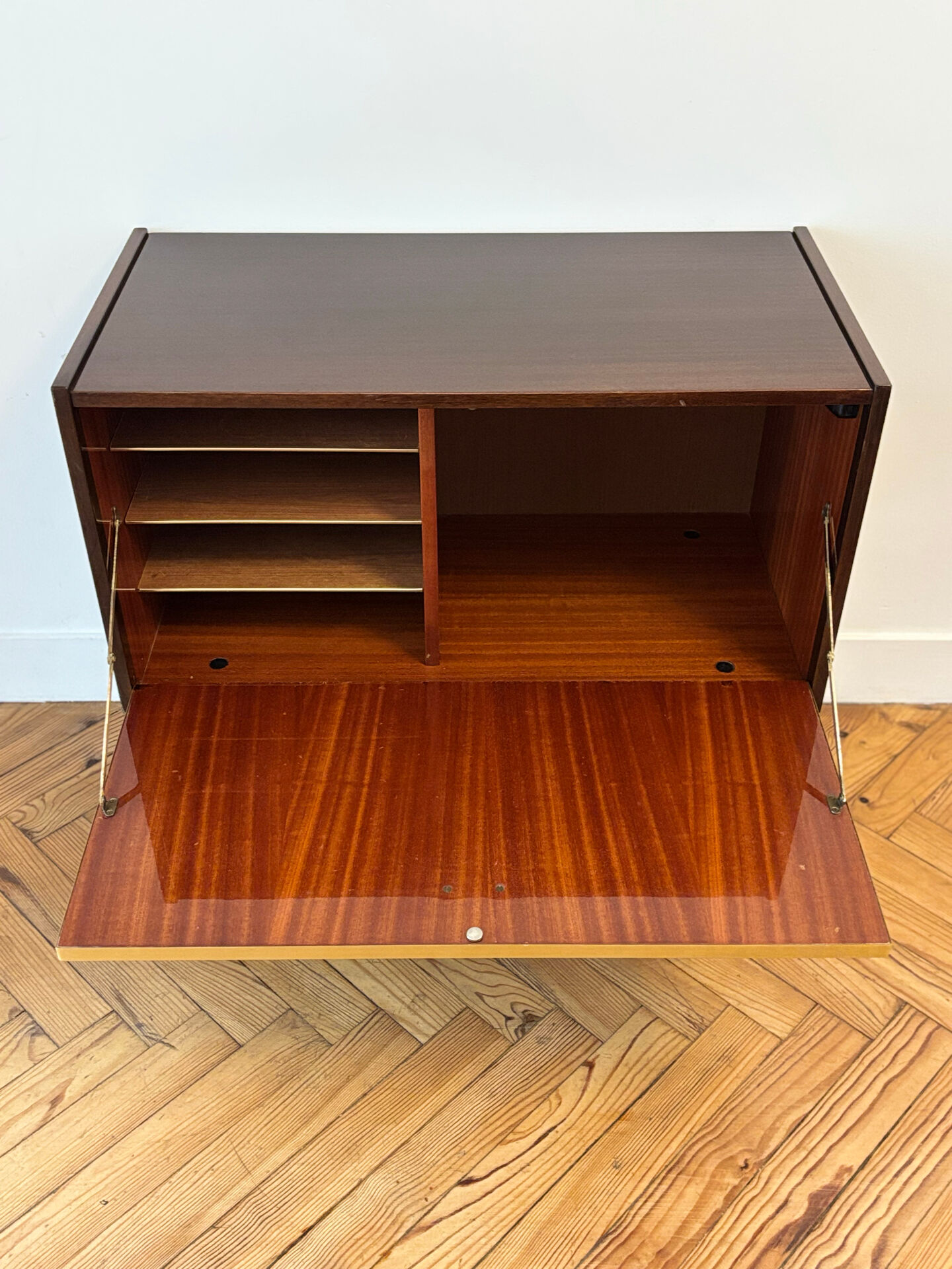 1960s bar cabinet on wheels