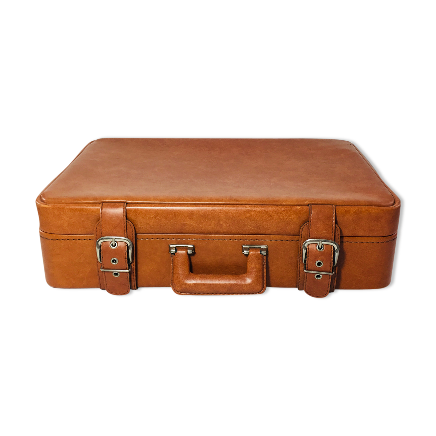 Vintage leather suitcase