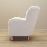 White armchair, Scandinavian design, production: Denmark