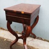 Mahogany sewing basket