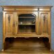 Buffet two bodies Louis XVI in solid walnut with blond patina around 1880-1900