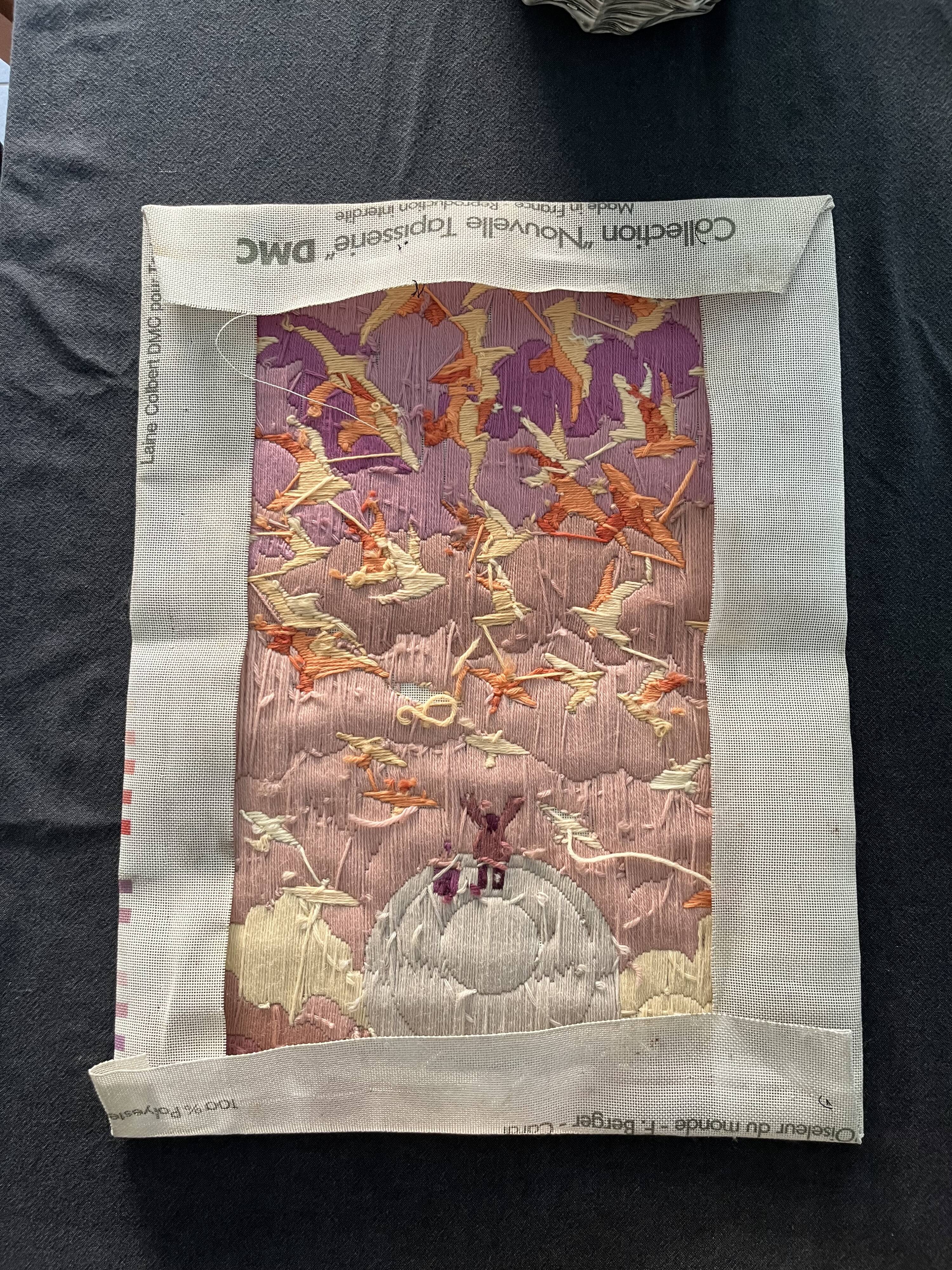 Canvas tapestry vintage oiseleur du monde