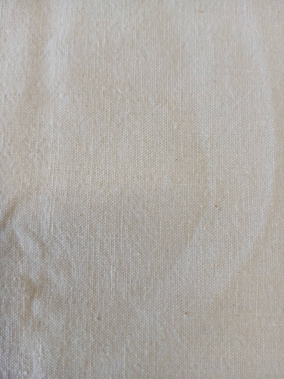 Antique linen/mixed sheet with embroidery