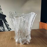 Scandinavian handkerchief vase by Severin Brørby hadeland Furu in glass 1970