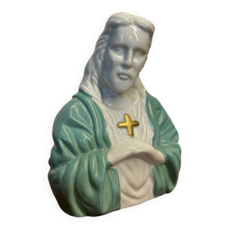 Buste Christ porcelaine vintage