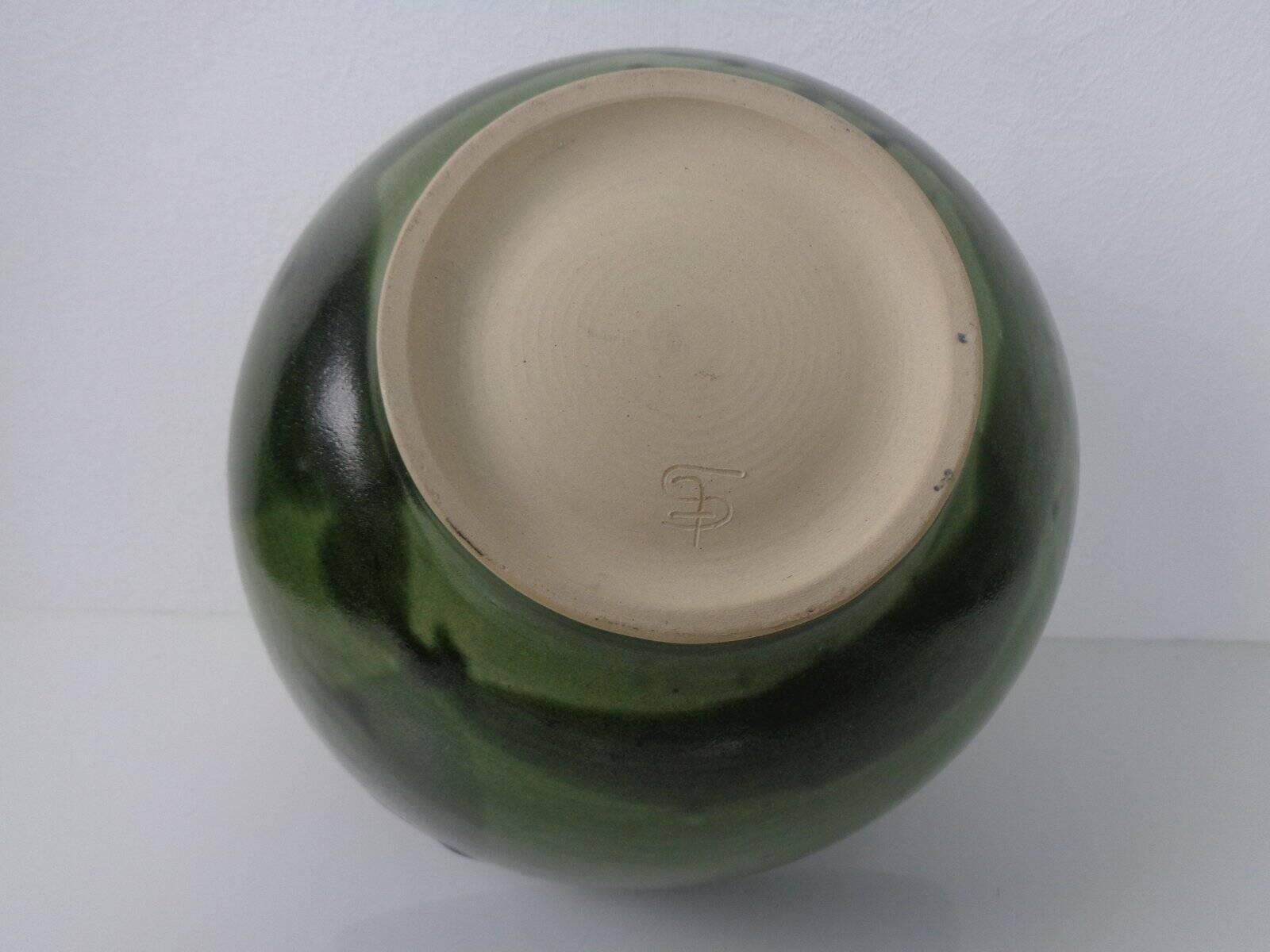 Large Danish studio ceramic bowl, 1960s