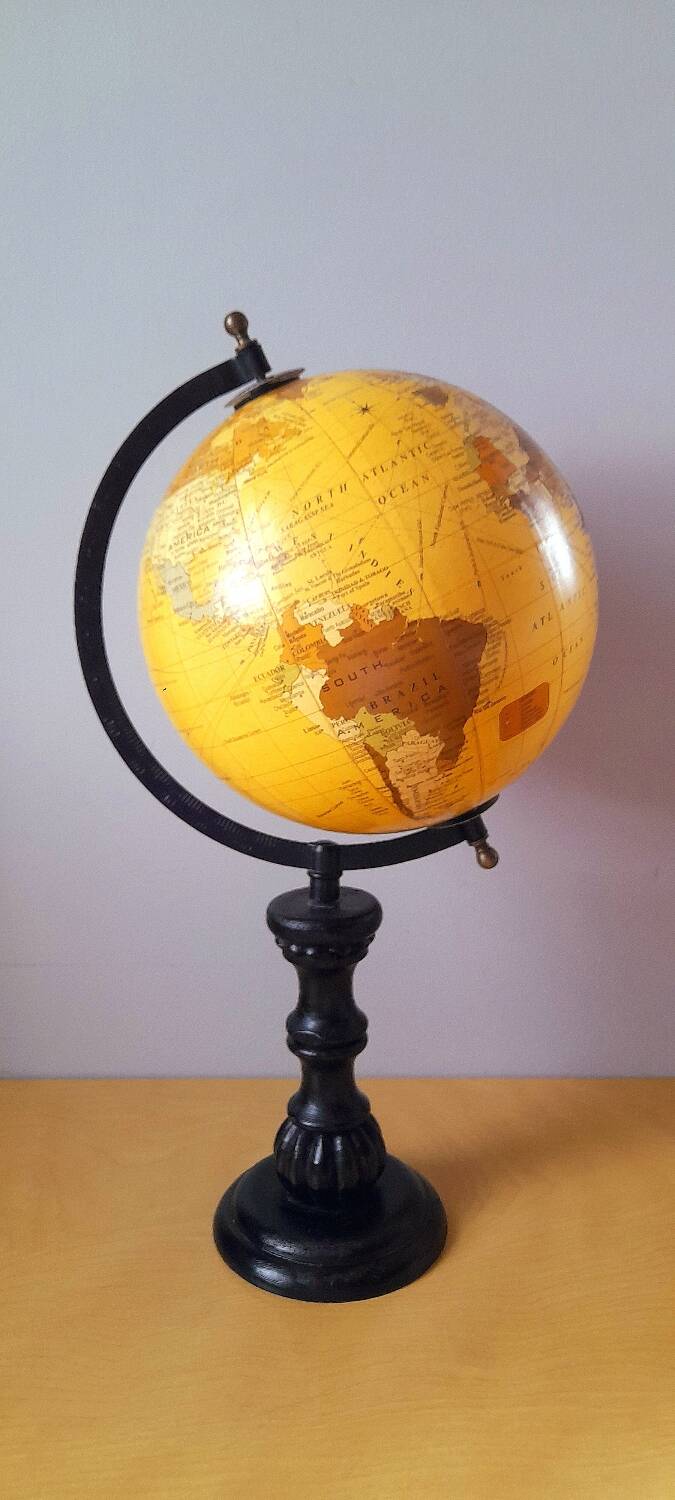 Napoleon 3 style terrestrial globe