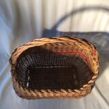 Old Deco Basket in Braided Wicker - Anse Vintage