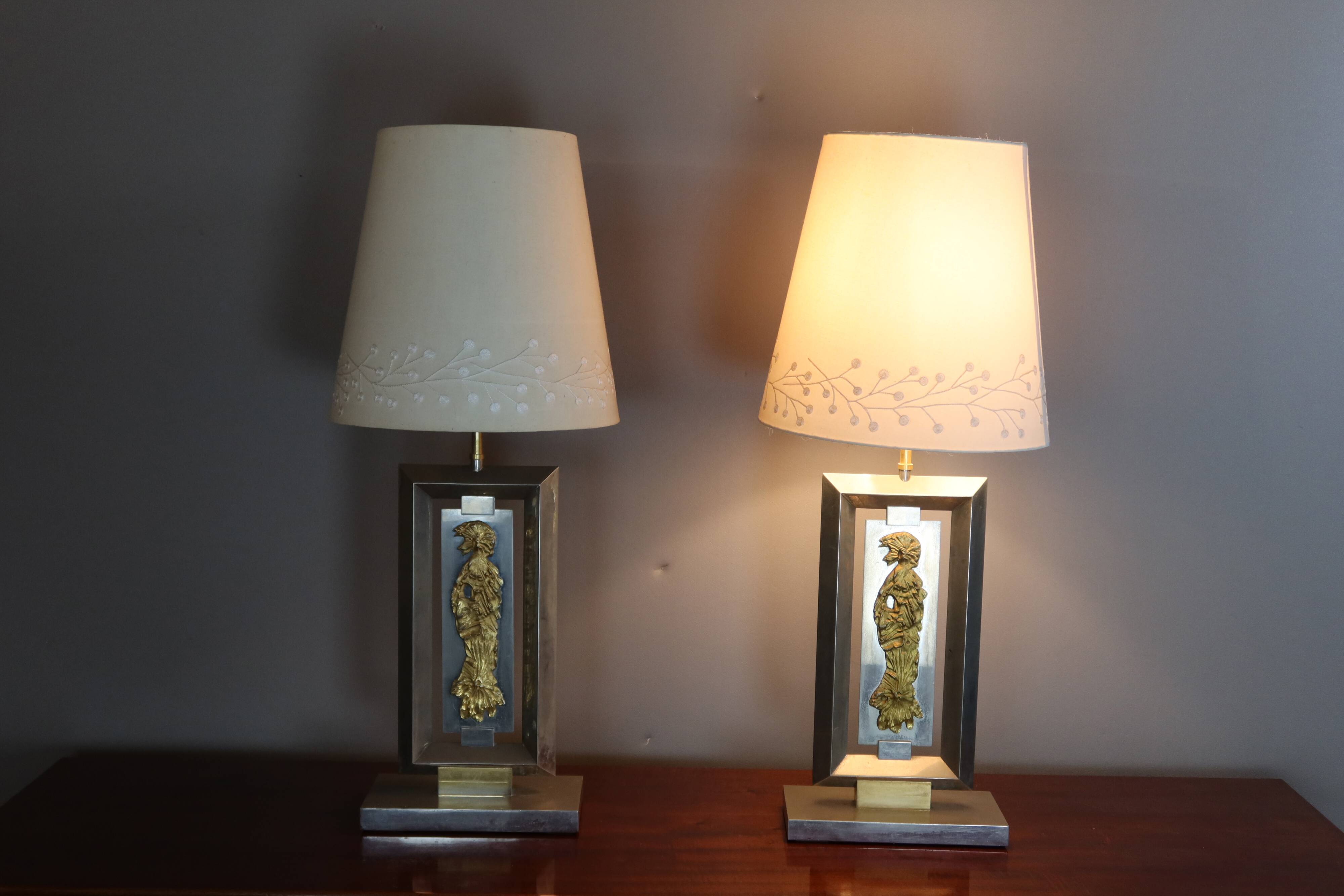Pair of lamps from the Baguès house