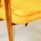 Fauteuil vintage Chierowski 366, 1970, velours jaune or