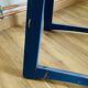 Blue painted wooden folding chair, Italy 1960