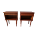 Paire de chevets en teck de style scandinave
