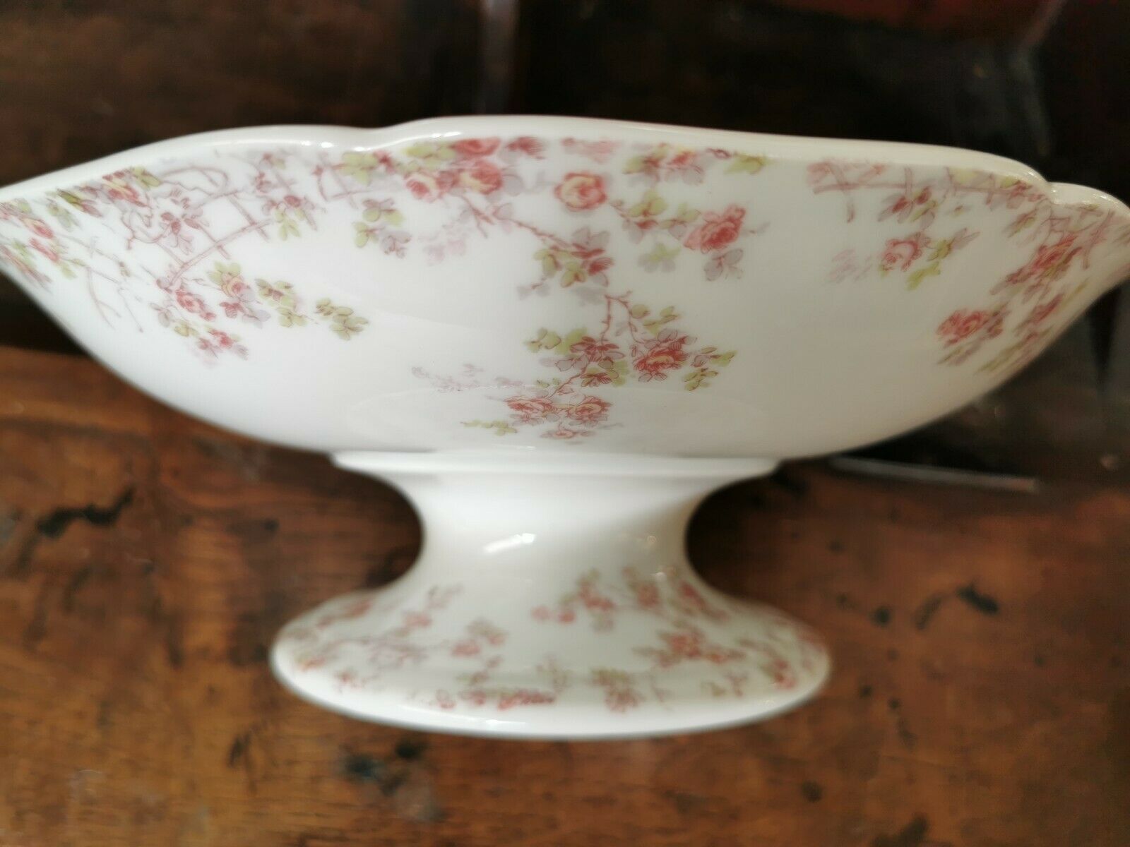 Limoges porcelain compotier present Franck Haviland decorated