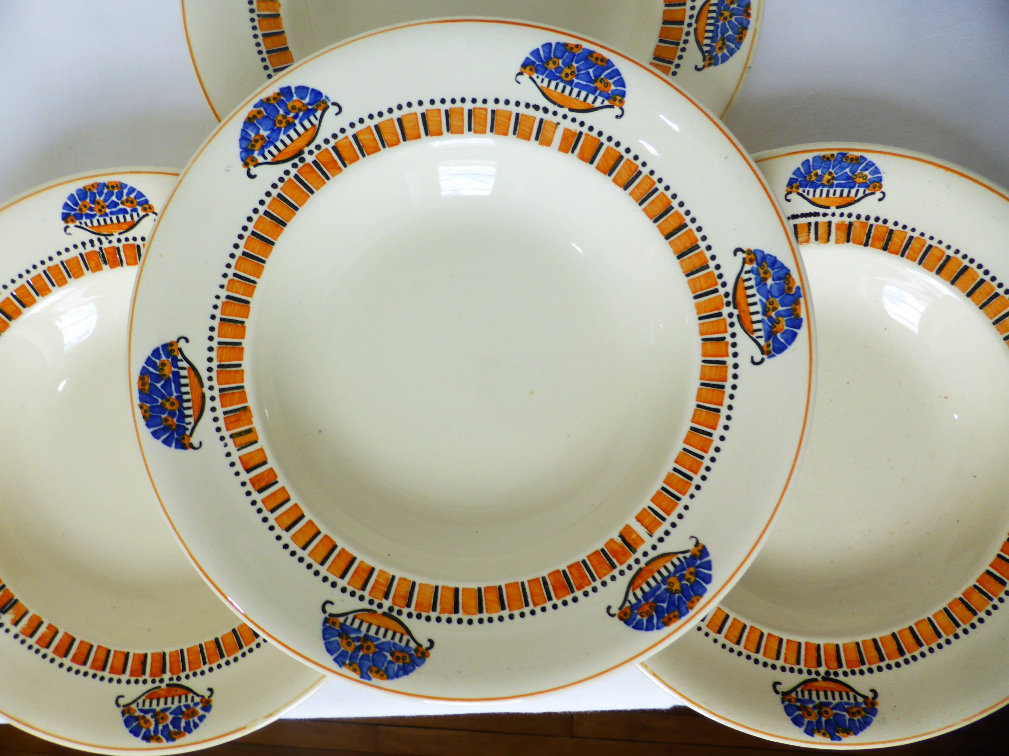 4 assiettes creuses Longwy