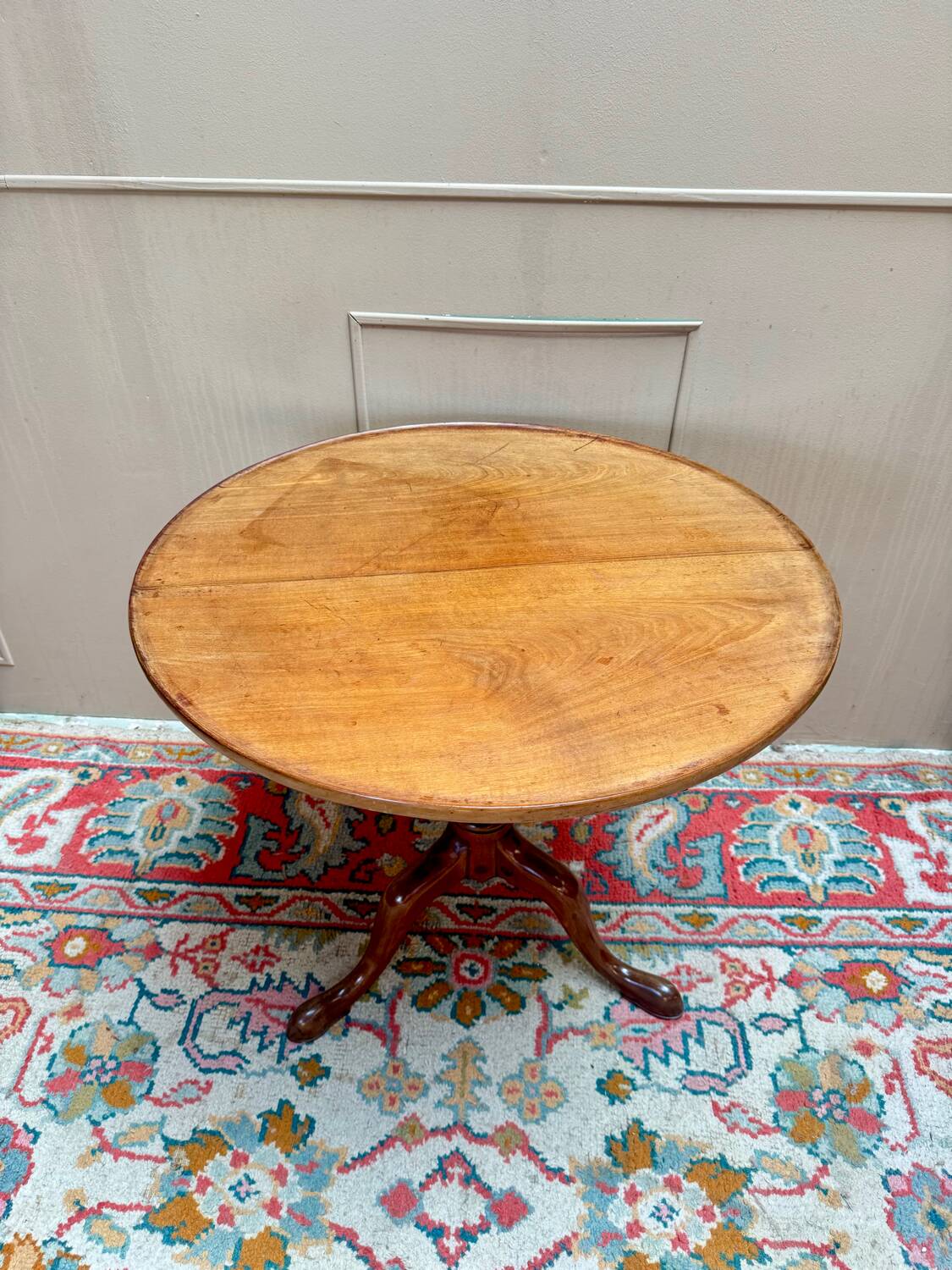 Louis XVI mahogany pedestal table, 18th century